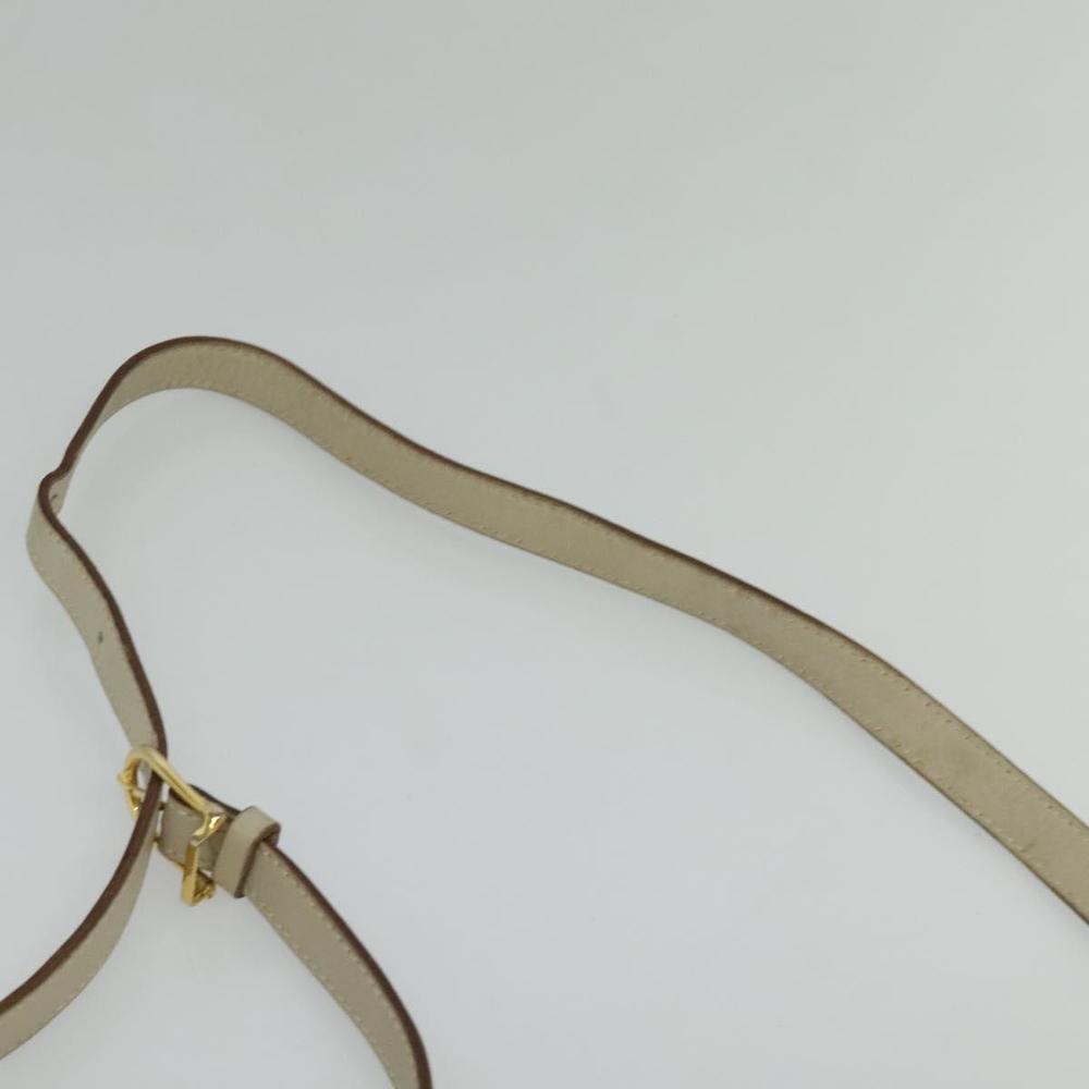 CELINE Shoulder Bag Leather Gold Beige Auth BA2040 - Picture 8 of 16
